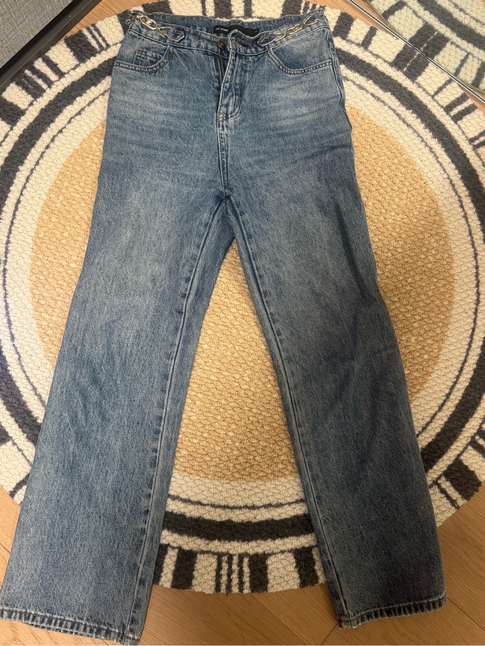 Classic High-Rise Women's Straight Leg Jeans - Blue